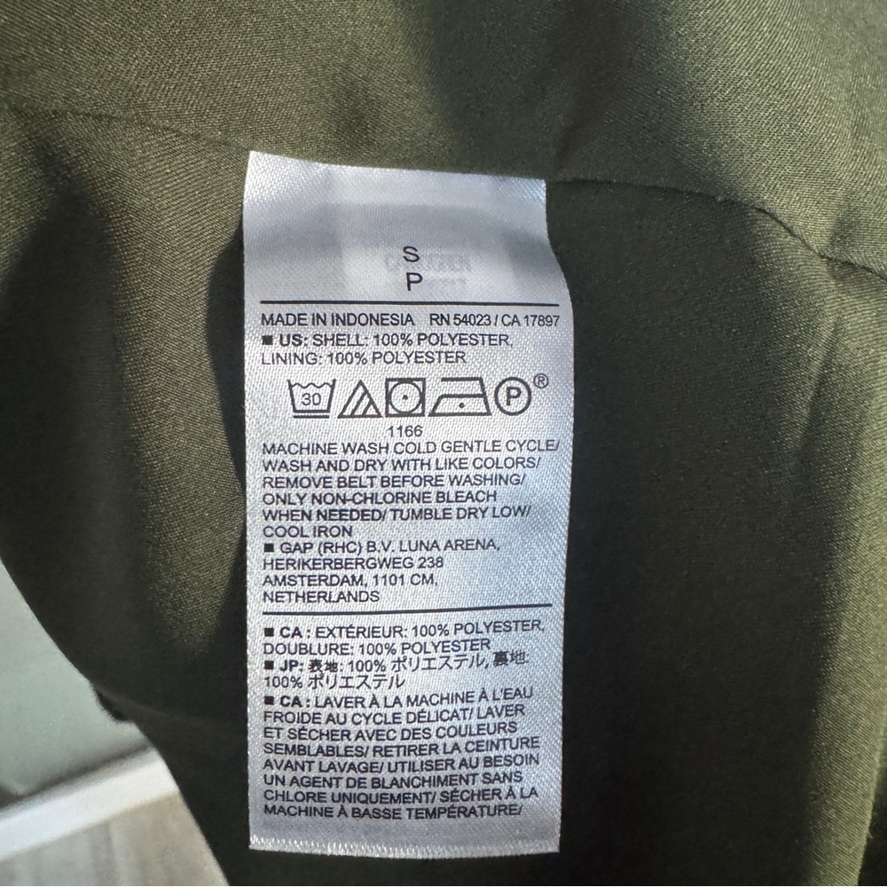 Banana Republic Blouson V-Neck Maxi Dress – Camo Green (Small) - Picture 8 of 8